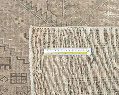 4x6 Vintage Brown Persian Style Hand Knotted Low Pile Wool Area Rug